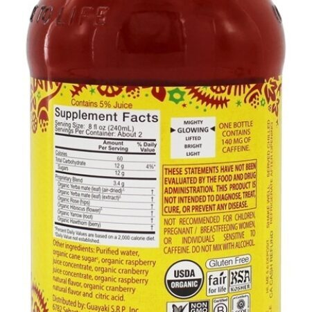 Framboesa Tererina Orgânica Erva Mate - 16 oz. Guayaki - Imagem 2