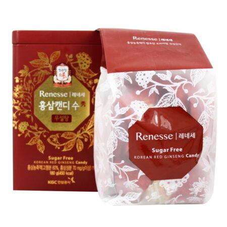 Renesse Vermelho Ginseng Doce Açúcar Livre - 180 Gramas Korea Ginseng Corp