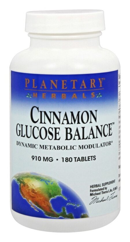 Glicose de canela Balance 910 mg. - 180 Tablets Planetary Herbals