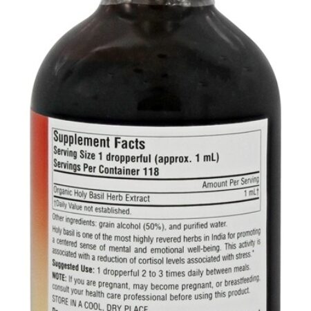 Extrato Líquido de Manjericão Sagrado - 4 fl. oz. Planetary Ayurvedics - Imagem 2