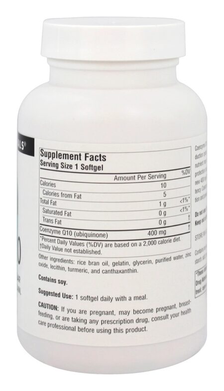 Coenzima Q10 400 mg. - 60 Softgels Source Naturals - Image 2