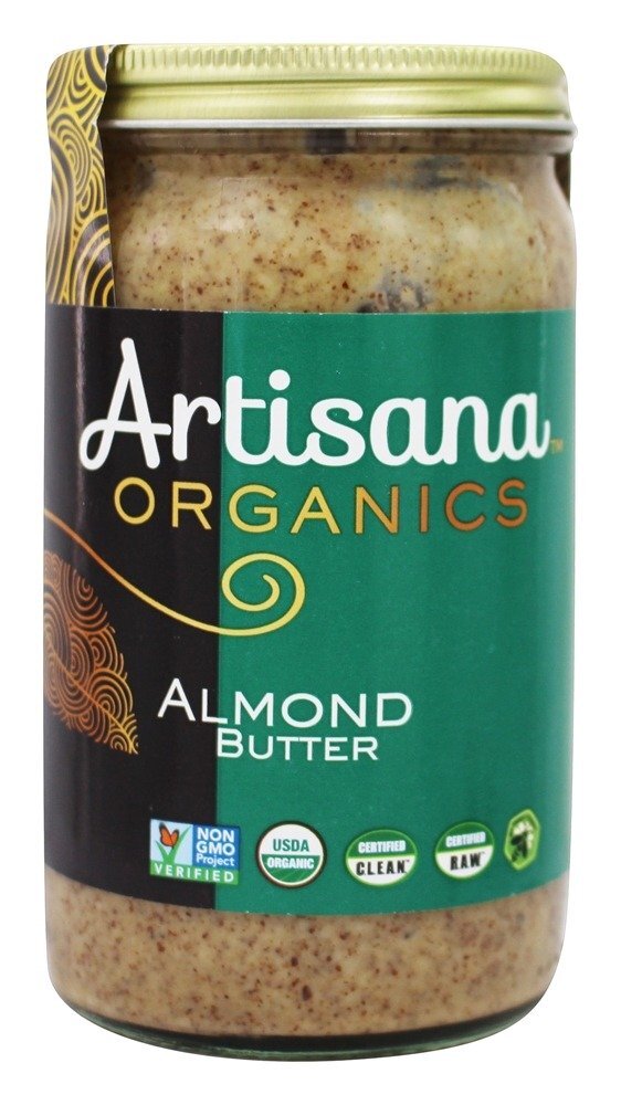 Manteiga de porca orgânica de amêndoa - 14 oz. Artisana