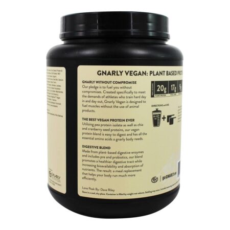 Chocolate de Pó de Substituição de Refeição de Proteína Vegetal Vegan - 28.2 oz. Gnarly Nutrition - Image 4