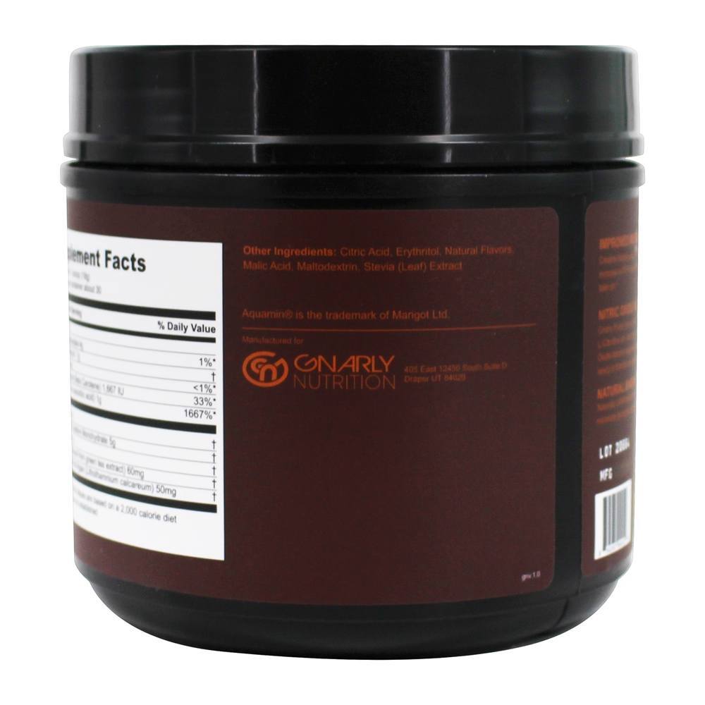 Pump Creatine & L-Arginine Suplemento Manga Laranja - 19 oz. Gnarly Nutrition - Imagem 3