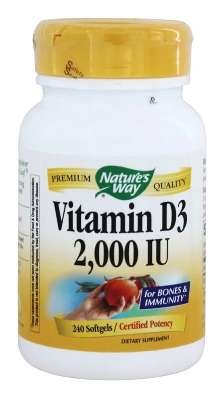 Vitamina D3 2000 UI - 240 Softgels Nature's Way