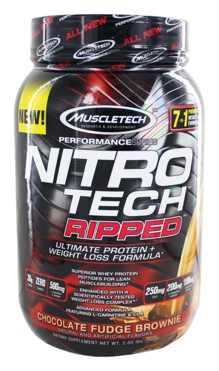 Nitro-Tech rasgou a série de desempenho Chocolate Brownie Fudge - 2 lbs. Muscletech Products