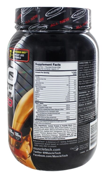 Nitro-Tech rasgou a série de desempenho Chocolate Brownie Fudge - 2 lbs. Muscletech Products - Image 2