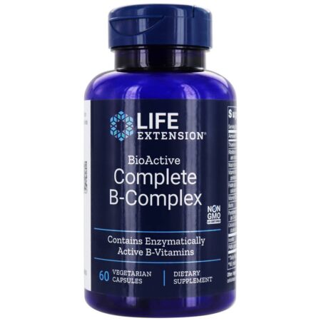 Complexo B BioActive Completo - Cápsulas vegetarianas 60 Life Extension