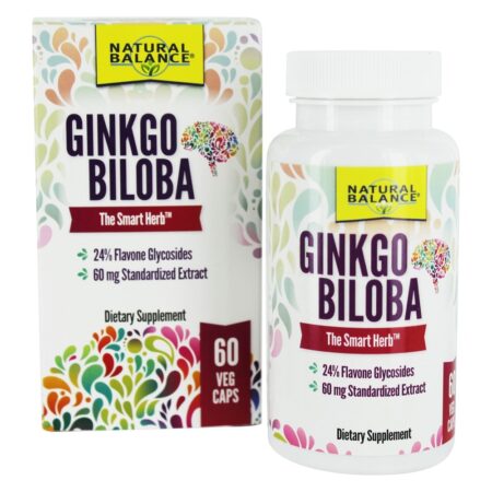 Ginkgo Biloba - Cápsulas vegetarianas 60 Natural Balance