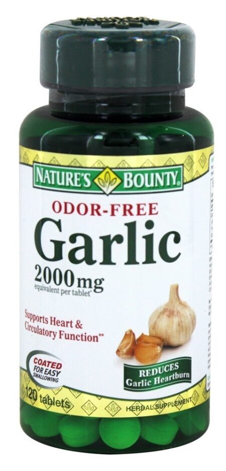 Alho Sem Odor 2000 mg. - 120 Tablets Nature's Bounty