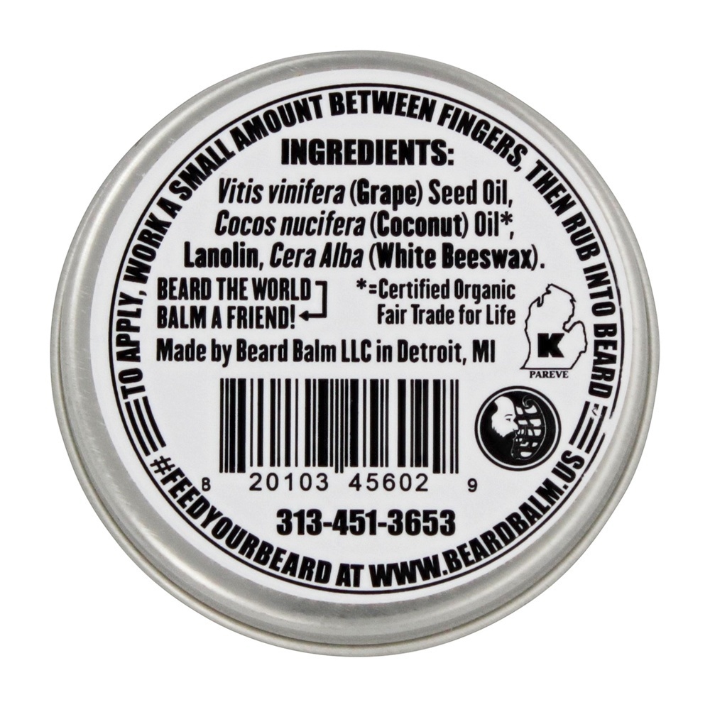 Condicionador de barba todo-natural natural nu fragrância-livre - 1.5 oz. Beard Balm - Imagem 2
