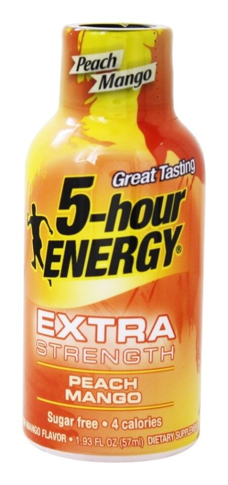 Manga de pêssego de força extra de tiro de energia - 12 Frasco (s) 5-Hour Energy