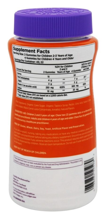 U-Cubos Infantil Vitamina C Gomoso Laranja e Morango - 90 Gummies Solgar - Image 2