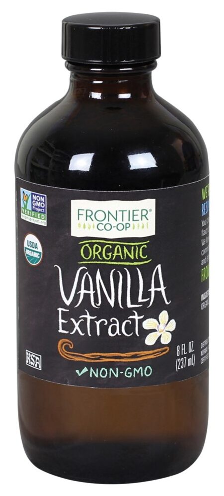 Extrato De Baunilha Orgânico - 8 fl. oz. Frontier Natural Products