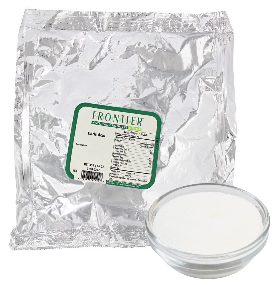 Todo o ácido cítrico natural - 1 lb. Frontier Natural Products - Imagem 2