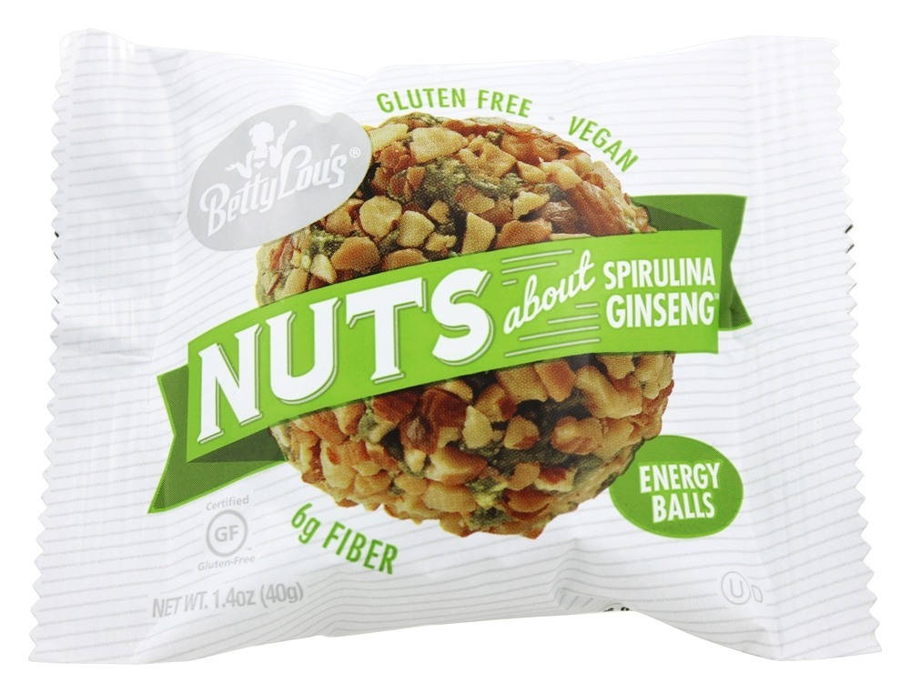 Nozes Sobre Spirulina Ginseng Energia Bolas Caixa - 12 Ball (s) Betty Lou's - Imagem 3