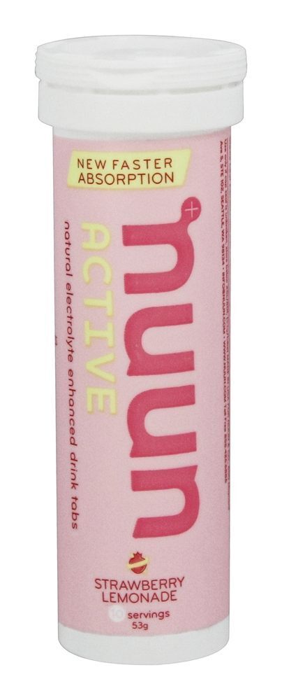 Ativo Natural Eletrólito Aprimorada Beber Guias Morango Limão - 10 Tablets Nuun