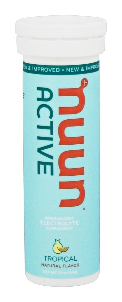 Suplemento de eletrólito efervescente ativo Tropical - 10 Tablets Nuun