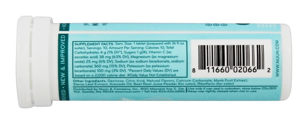 Suplemento de eletrólito efervescente ativo Tropical - 10 Tablets Nuun - Imagem 2