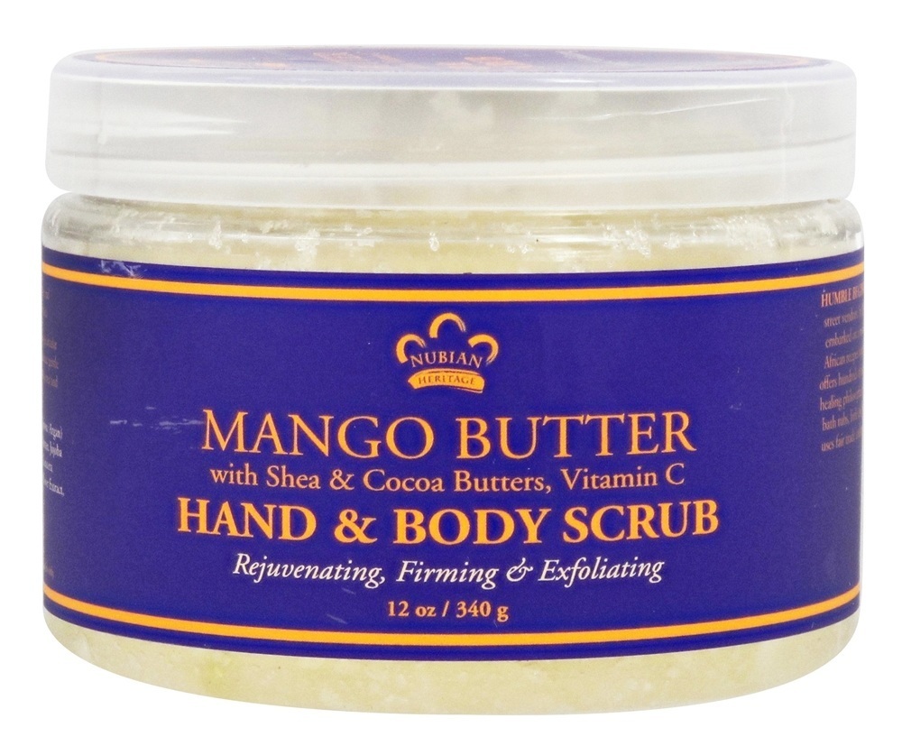 Mão & Corpo Esfregar Manga Manteiga - 12 oz. Nubian Heritage