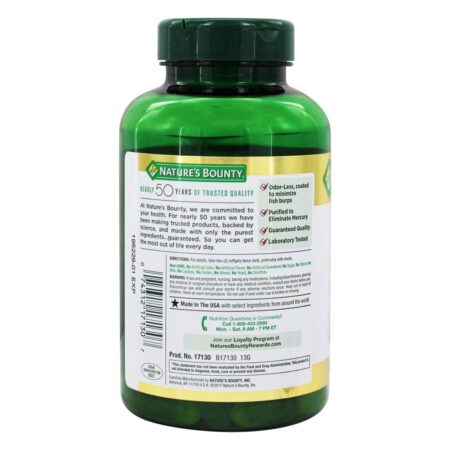 Óleo de Peixe para a Saúde do Coração 2400 mg. - 90 Softgels Revestidos Nature's Bounty - Image 3