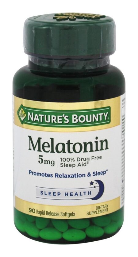 Melatonina Super Potente 5 mg. - 90 Softgels Nature's Bounty