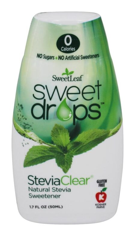 Doce Gotas Natural Stevia Adoçante Steviaclear - 1.7 fl. oz. SweetLeaf