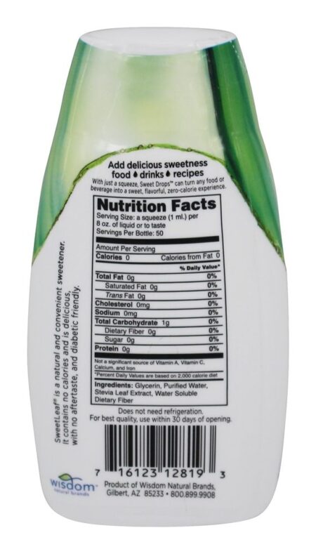 Doce Gotas Natural Stevia Adoçante Steviaclear - 1.7 fl. oz. SweetLeaf - Image 2