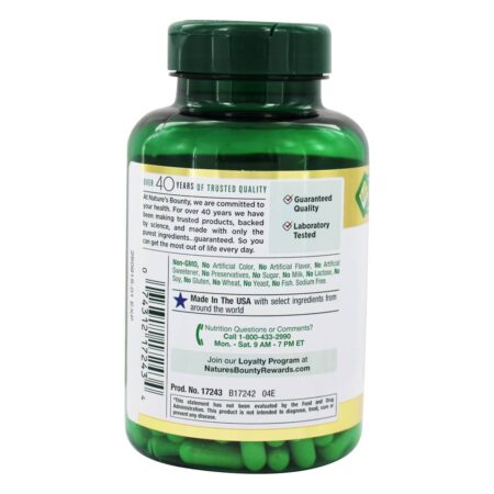 Ginkgo Biloba para função cerebral saudável e alerta mental 60 mg. - Cápsulas 200 Nature's Bounty - Image 3