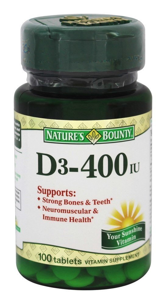 Vitamina D3 400 UI - 100 Tablet (s) Nature's Bounty