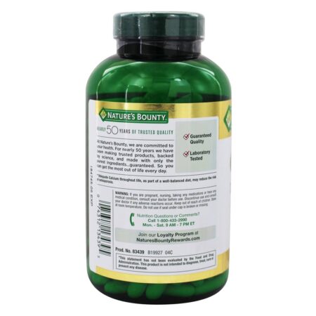 Cálcio Líquido 1,200 mg. Com vitamina D3 1,000 UI - 220 Softgels Nature's Bounty - Image 3