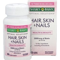 Optimal Solutions Cabelo, Pele & Unhas - 60 Cápsulas Nature's Bounty