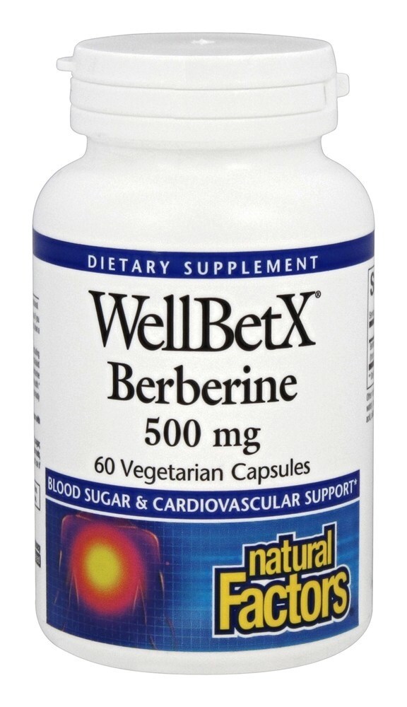 WellBetX Berberina 500 mg. - Cápsulas vegetarianas 60 Natural Factors