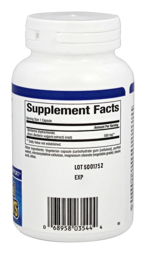 WellBetX Berberina 500 mg. - Cápsulas vegetarianas 60 Natural Factors - Imagem 2