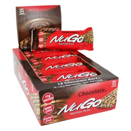 To Go Barras De Proteína Chocolate De Caixa - 15 Barras NuGo Nutrition