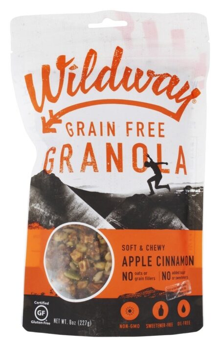 Grão Livre Granola Macio e Chewy Maçã Canela - 8 oz. Wildway