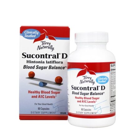 Suporte para Terry Naturally Sucontral D Blood Sugar Balance - Cápsulas 60 EuroPharma