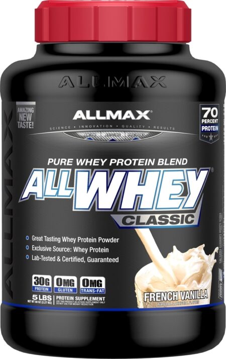 AllWhey Classic Pure Proteína Whey Misture Baunilha Francesa - 5 lbs. AllMax Nutrition