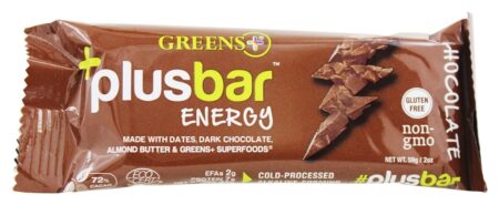 + Caixa de barras de energia PlusBar Chocolate - 12 Barras Greens Plus - Image 4