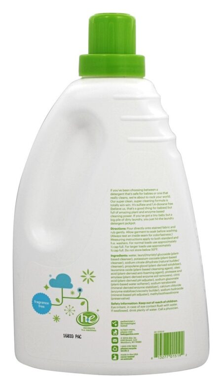 3x detergente para lavanderia 60 carrega livre de fragrâncias - 60 fl. oz. Ba - Image 2