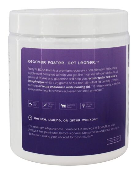 BCAA Queimar Recuperação Gordura Ardente Complexo Baga Explosão - 7.8 oz. PrettyFit - Image 3