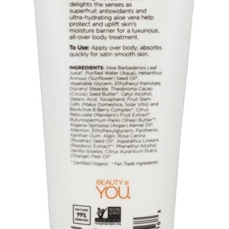 Loção Corporal Vitalizante Baunilha Mandarim – 8 fl. oz. Andalou Naturals — foto 2