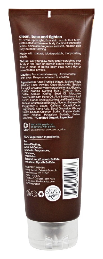 Corpo no Esfoliante Refirmante de Buff Espresso e Grãos de Café - 9 fl. oz. Alba Botanica - Imagem 2