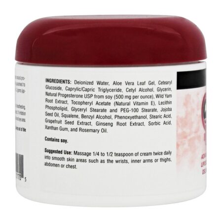 Creme De Progesterona Natural Entrega De Lipossoma Avançada - 4 oz. Source Naturals - Imagem 2