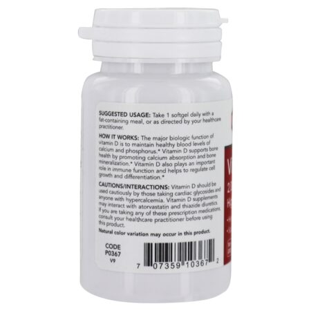 Vitamina D3 2000 UI - 120 Softgels Protocol For Life Balance - Image 3