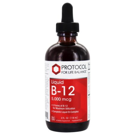 Vitamina B12 Líquida 5000 mcg. - 4 fl. oz. Protocol For Life Balance