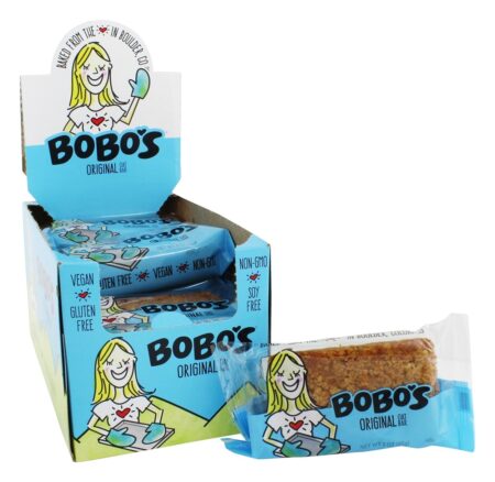 Todas as barras naturais caixa original - 12 Barras Bobo's Oat Bars