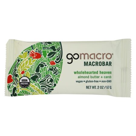 Orgânico Macrobar Sincera Céu Barras Caixa Amêndoa Manteiga + Alfarroba - 12 Barras GoMacro - Image 3