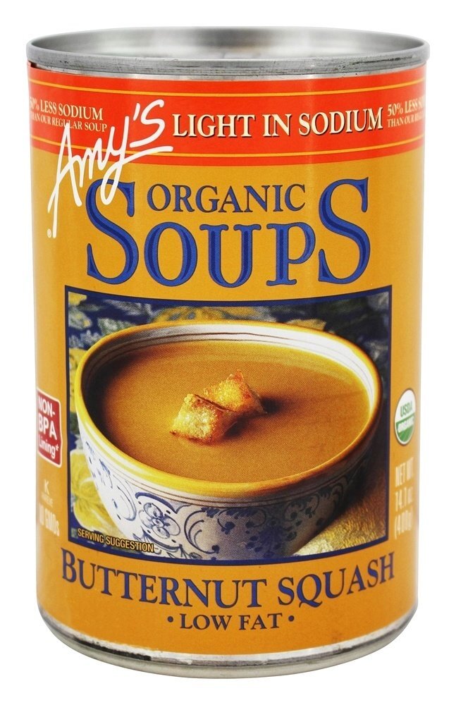 Polpa de Butternut de Baixa Sopa de Sódio Orgânica - 14.1 fl. oz. Amy's