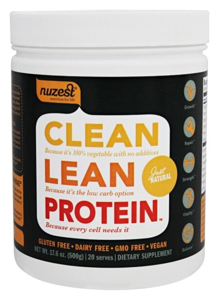 Limpa proteína magra apenas natural - 17.6 oz. Nuzest